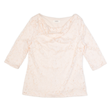 STUDIO 8 Womens Top Pink 3/4 Sleeve UK 18
