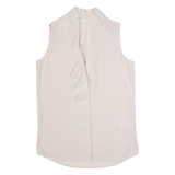 REISS Noa Womens Off Shoulder Vest Pink V-Neck Sleeveless UK 4
