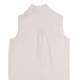 REISS Noa Womens Off Shoulder Vest Pink V-Neck Sleeveless UK 4