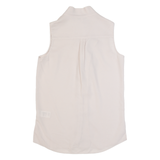 REISS Noa Womens Off Shoulder Vest Pink V-Neck Sleeveless UK 4