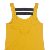 NIKE Womens Sports Vest Yellow Sleeveless XS
