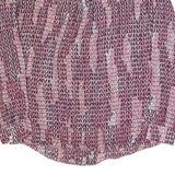 REISS Peyton Womens Printed Shirt Pink Long Sleeve Chevron UK 4