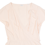 JACK WILLS Womens Wrap Top Pink V-Neck UK 6