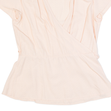 JACK WILLS Womens Wrap Top Pink V-Neck UK 6