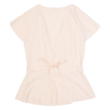 JACK WILLS Womens Wrap Top Pink V-Neck UK 6