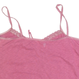 FAT FACE Womens Camisole Top Pink V-Neck Sleeveless UK 16