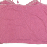 FAT FACE Womens Camisole Top Pink V-Neck Sleeveless UK 16