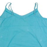 FAT FACE Womens Camisole Top Blue V-Neck Sleeveless UK 18