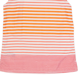TOMMY HILFIGER Womens Printed Vest White Sleeveless Striped XS