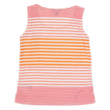 TOMMY HILFIGER Womens Printed Vest White Sleeveless Striped XS