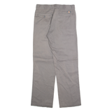 DICKIES Chino Mens Trousers Grey Regular Straight W32 L32