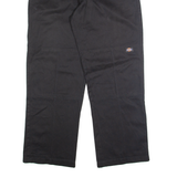 DICKIES Chino Mens Trousers Black Relaxed Straight W38 L32