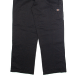 DICKIES Chino Mens Trousers Black Relaxed Straight W38 L32