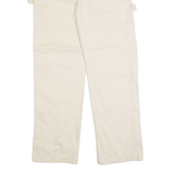 DICKIES Carpenter Cargo Mens Trousers Cream Regular Straight W32 L30