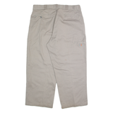 DICKIES Chino Mens Trousers Grey Regular Straight W36 L26