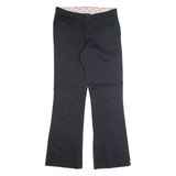 DICKIES Womens Trousers Black Regular Bootcut W32 L32