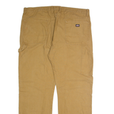 DICKIES Carpenter Cargo Mens Trousers Brown Regular Straight W40 L32