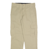 DICKIES Cargo Mens Trousers Beige Regular Straight W28 L30