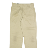 DICKIES Chino Mens Trousers Beige Regular Straight W34 L32