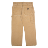 DICKIES Carpenter Cargo Mens Trousers Beige Relaxed Straight W38 L30