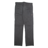 DICKIES Chino Mens Trousers Grey Slim Straight W32 L30