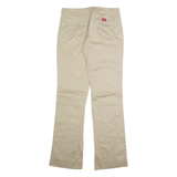 DICKIES Chino Womens Trousers Beige Regular Straight W28 L32