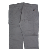 DICKIES Carpenter Cargo Mens Trousers Grey Regular Straight W42 L30
