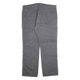DICKIES Carpenter Cargo Mens Trousers Grey Regular Straight W42 L30
