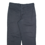 DICKIES Chino Mens Trousers Black Regular Straight W34 L27