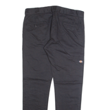 DICKIES Chino Mens Trousers Black Slim Straight W34 L32
