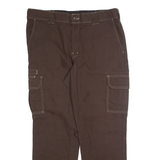DICKIES Cargo Mens Trousers Brown Regular Straight W38 L30