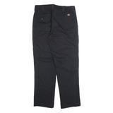 DICKIES Chino Mens Trousers Black Regular Straight W32 L30