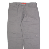 DICKIES Chino Mens Trousers Grey Regular Straight W36 L32