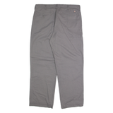 DICKIES Chino Mens Trousers Grey Regular Straight W36 L32