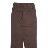 DICKIES Chino Mens Trousers Brown Regular Straight W28 L32