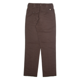 DICKIES Chino Mens Trousers Brown Regular Straight W28 L32