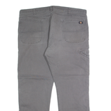 DICKIES Mens Trousers Grey Regular Straight W42 L32
