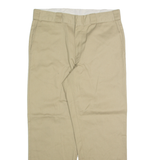 DICKIES Chino Mens Trousers Beige Regular Straight W34 L27