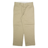 DICKIES Chino Mens Trousers Beige Regular Straight W34 L27