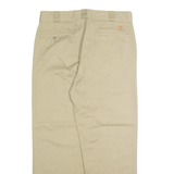 DICKIES Chino Mens Trousers Beige Regular Straight W34 L27