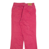 TOMMY HILFIGER Womens Trousers Pink Regular Straight W26 L30