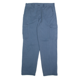 DICKIES Chino Cargo Mens Trousers Blue Regular Straight W36 L32