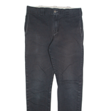 DICKIES Chino Mens Trousers Black Regular Tapered W31 L32