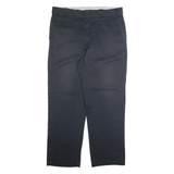 DICKIES Chino Mens Trousers Black Regular Straight W38 L30