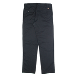 DICKIES Chino Mens Trousers Black Slim Straight W34 L34