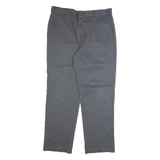 DICKIES Chino Mens Trousers Grey Regular Straight W38 L32