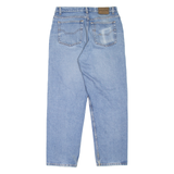 CHAPS Mens Jeans Blue Regular Tapered Stone Wash W33 L30