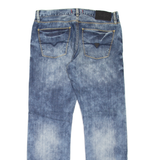 GUESS Del Mar Fit Mens Jeans Blue Slim Straight Stone Wash W33 L31