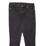 TRUE RELIGION Halle Womens Jeans Black Slim Skinny W34 L27