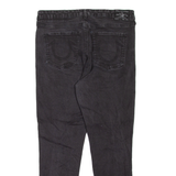 TRUE RELIGION Halle Womens Jeans Black Slim Skinny W34 L27